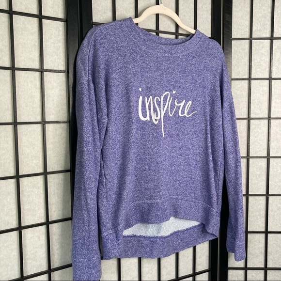 Everlast Graphic Inspire Long Sleeve Swatshirt Purple Small - Picture 3 of 8
